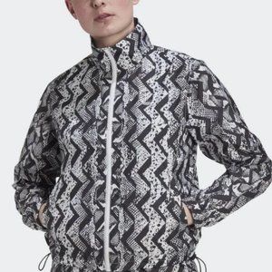 Adidas Zip Up Windbreaker (Snakeskin Geometric Pattern)